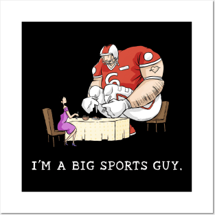 Sports Guy (light text) Posters and Art